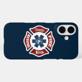 火災と救助の赤と青 Case-Mate iPhoneケース (裏面 (横))