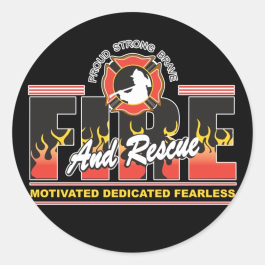 火災と救助 ラウンドシール (正面)