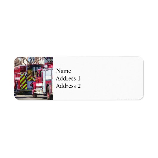 火災と救助 ラベル (正面)