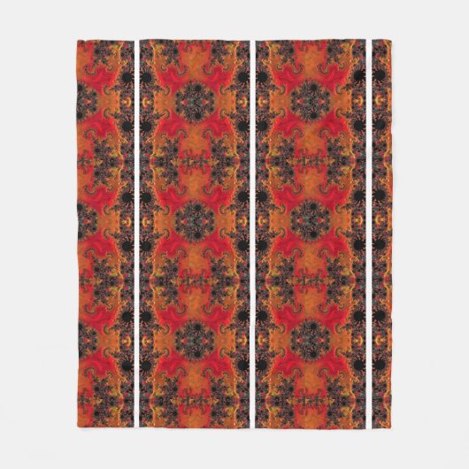 火災と美しいフリースブランケット フリースブランケット (正面)