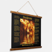 火災に見舞われている南極海 吊り下げ型タペストリー (傾斜あり)