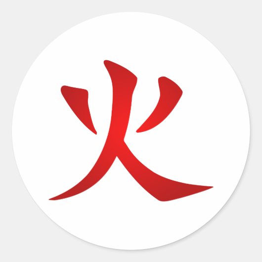 火災の地 |日本の記号 ラウンドシール (正面)