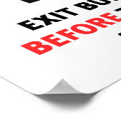 火災の場合は、ツイートする前に建物を終了する… ポスター (角)