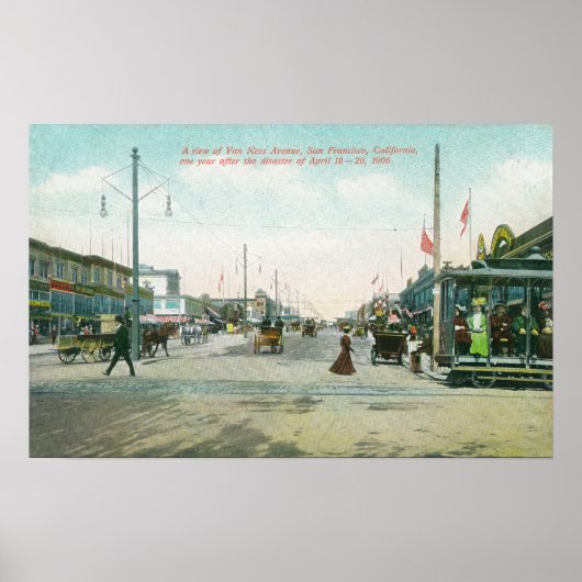 火災の1年後のヴァンネスアベニュービュー ポスター (正面)