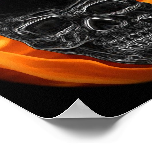 火災スカル ポスター (角)