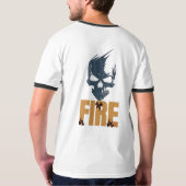 火災スカル Tシャツ (裏面フル)