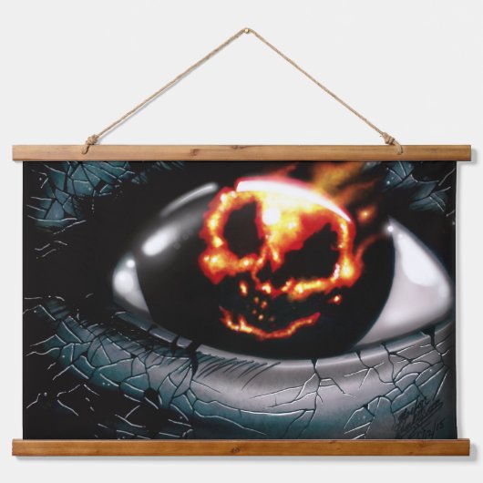 「火災ビジョン」 吊り下げ型タペストリー (正面)