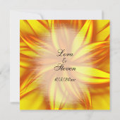 火災フローラ結婚テーマ招待状 招待状 (裏面)