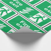 火災出口標識 ラッピングペーパー (角)