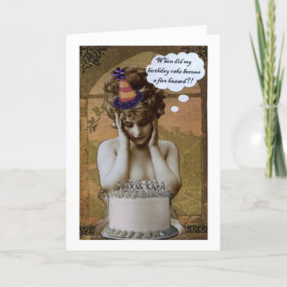 火災危険誕生日 カード