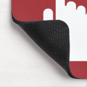 火災報知ボタンの安全標識 マウスパッド (コーナー)