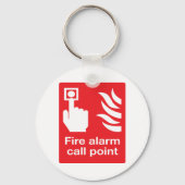 火災報知器のコールポイント記号 キーホルダー (正面)