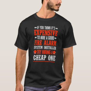 火災報知器インストーラシステム技術者の家の設計 Tシャツ