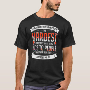 火災報知器インストーラシステム技術者の家の設計 Tシャツ