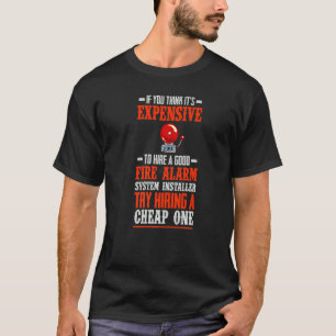 火災報知器インストーラシステム技術者の家の設計 Tシャツ