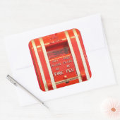 火災報知器シール スクエアシール (封筒)