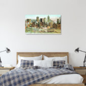 火災後の廃墟の事業部 キャンバスプリント (インサイチュ (寝室))