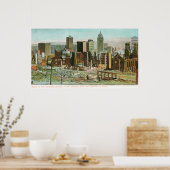 火災後の廃墟の事業部 ポスター (キッチン)