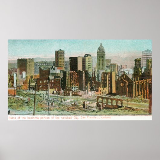 火災後の廃墟の事業部 ポスター (正面)