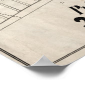 火災復興後の1871年のシカゴの地図 ポスター (角)