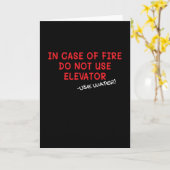 火災時のエレベーター昇降装置 カード (黄色い花)