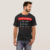 火災時のGitコミットGit TFをプッシュアウト  Tシャツ (正面フル)