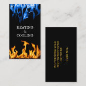 火災氷暖房空調事業 名刺 (正面/裏面)