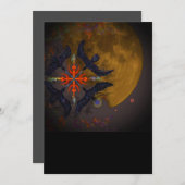 火災要素デジタル超現実的 シーズンカード (正面/裏面)