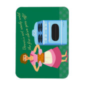 火災警おもしろい報の夕食時間ことわざ マグネット (縦)