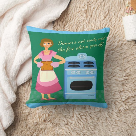 火災警報の夕食の時間の主婦スナーク クッション (ブランケット)