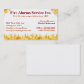 火災警報の機能修正の消火器カード 名刺 (正面/裏面)