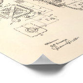 火災警報器1911特許芸術 – オールドピーパー ポスター (角)