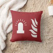 火災警報灯の点灯安全標識 クッション (ブランケット)