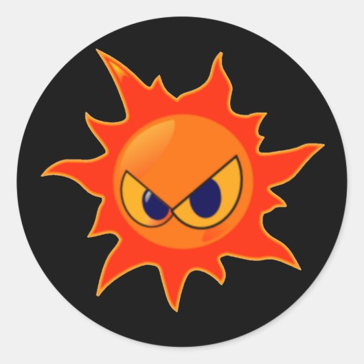 火災顔シール ラウンドシール (正面)