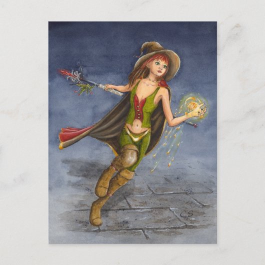 火災魔法はがき ポストカード (正面)