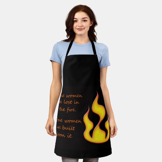 火災 エプロン (着用した状態)