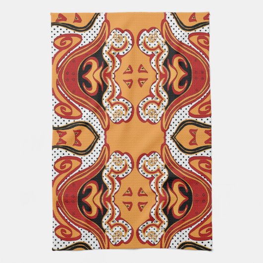 火災 キッチンタオル (縦)