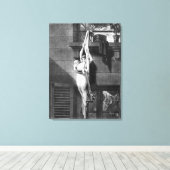 火災 キャンバスプリント (インサイチュ (ウッドフロア))