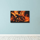 火災 キャンバスプリント (インサイチュ (ウッドフロア))