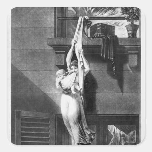 火災 スクエアシール (正面)