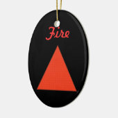 火災 セラミックオーナメント (左)