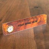 火災 デスクネームプレート (側面)