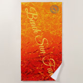 火災 ビーチタオル (正面)