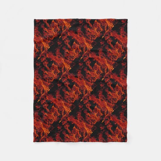 火災 フリースブランケット (正面)