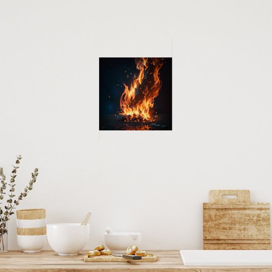 火災 ポスター (キッチン)