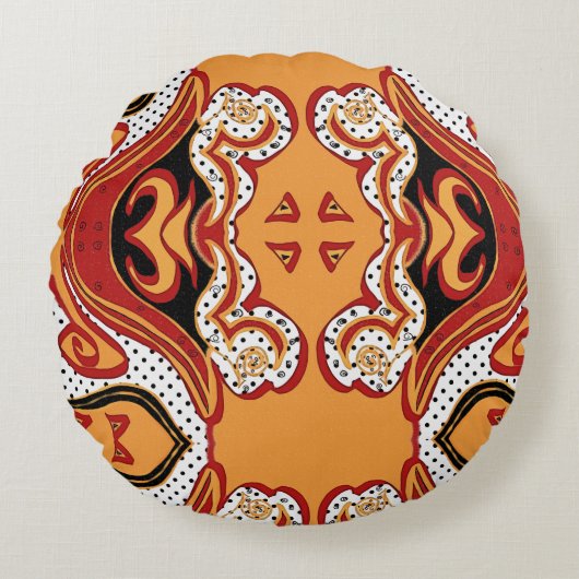 火災 ラウンドクッション (正面)