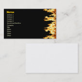 火災 名刺 (正面/裏面)