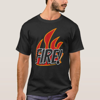 火炎にマッチしたカップルの衣装 Tシャツ