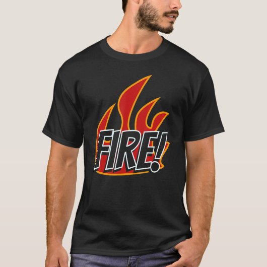 火炎にマッチしたカップルの衣装 Tシャツ (正面)
