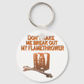 火炎の切り出し器を外すな キーホルダー (正面)